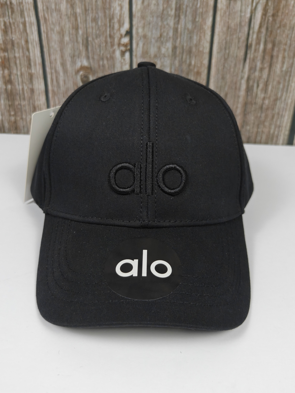 ALO Yoga Black Embroidered Logo Baseball Cap - Picture 3 of 5